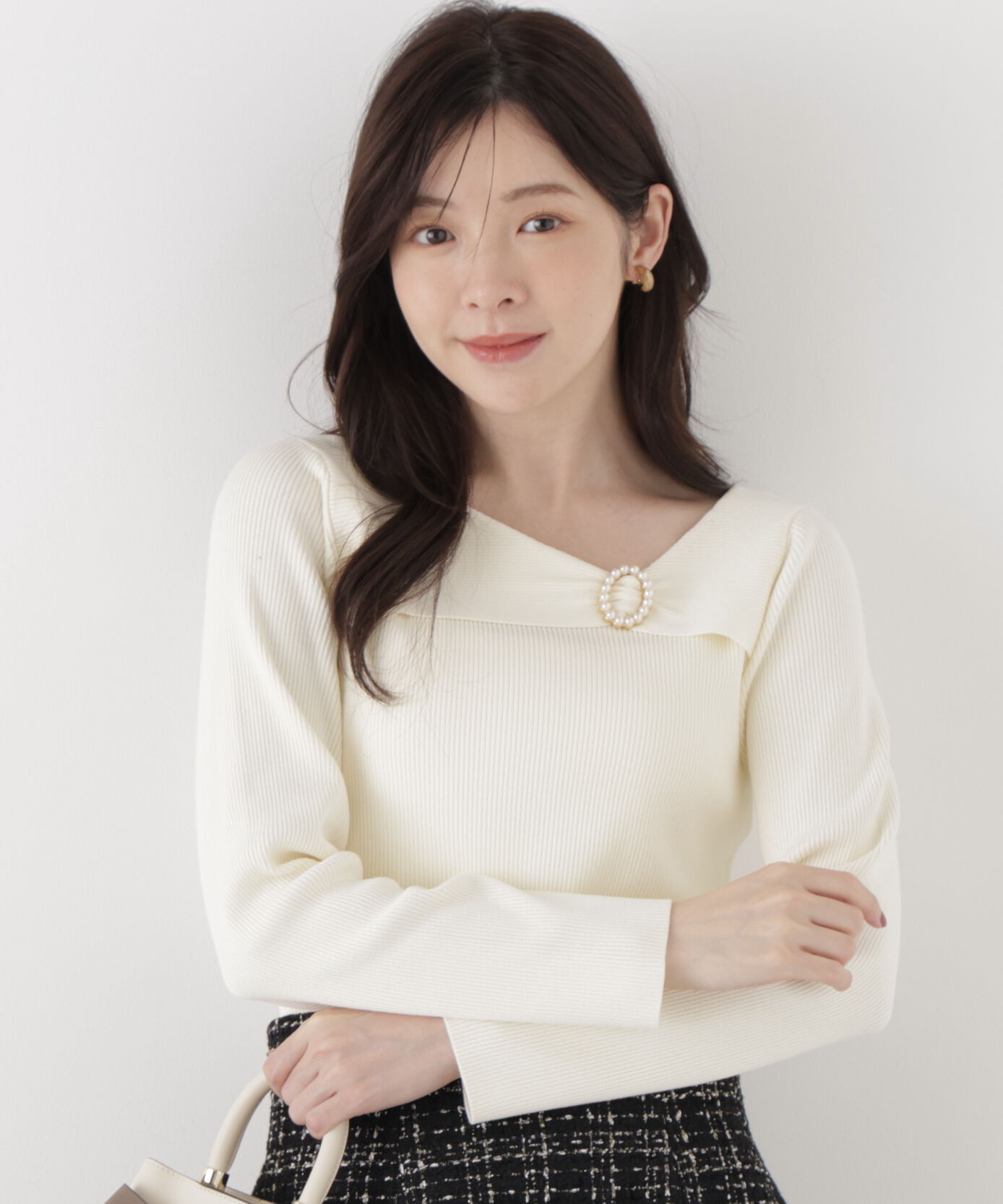 PROPORTION BODY DRESSING「アシメリブニット」|ニット・セーター|