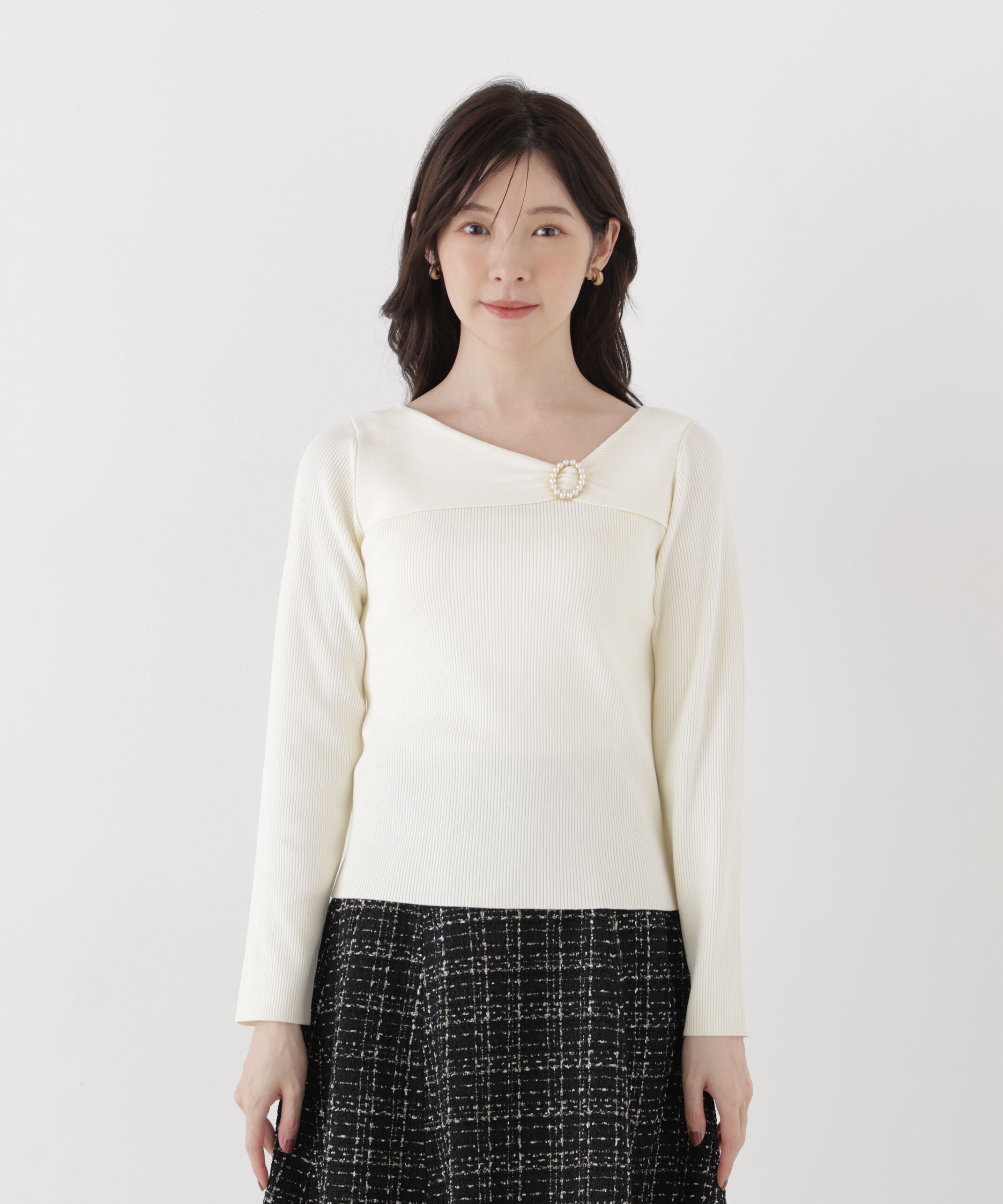 PROPORTION BODY DRESSING「アシメリブニット」|ニット・セーター|
