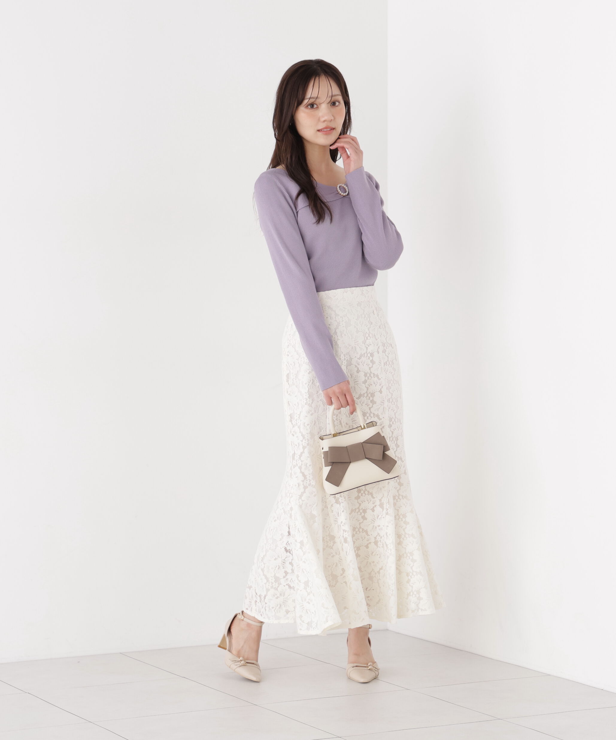 PROPORTION BODY DRESSING「アシメリブニット」|ニット・セーター|