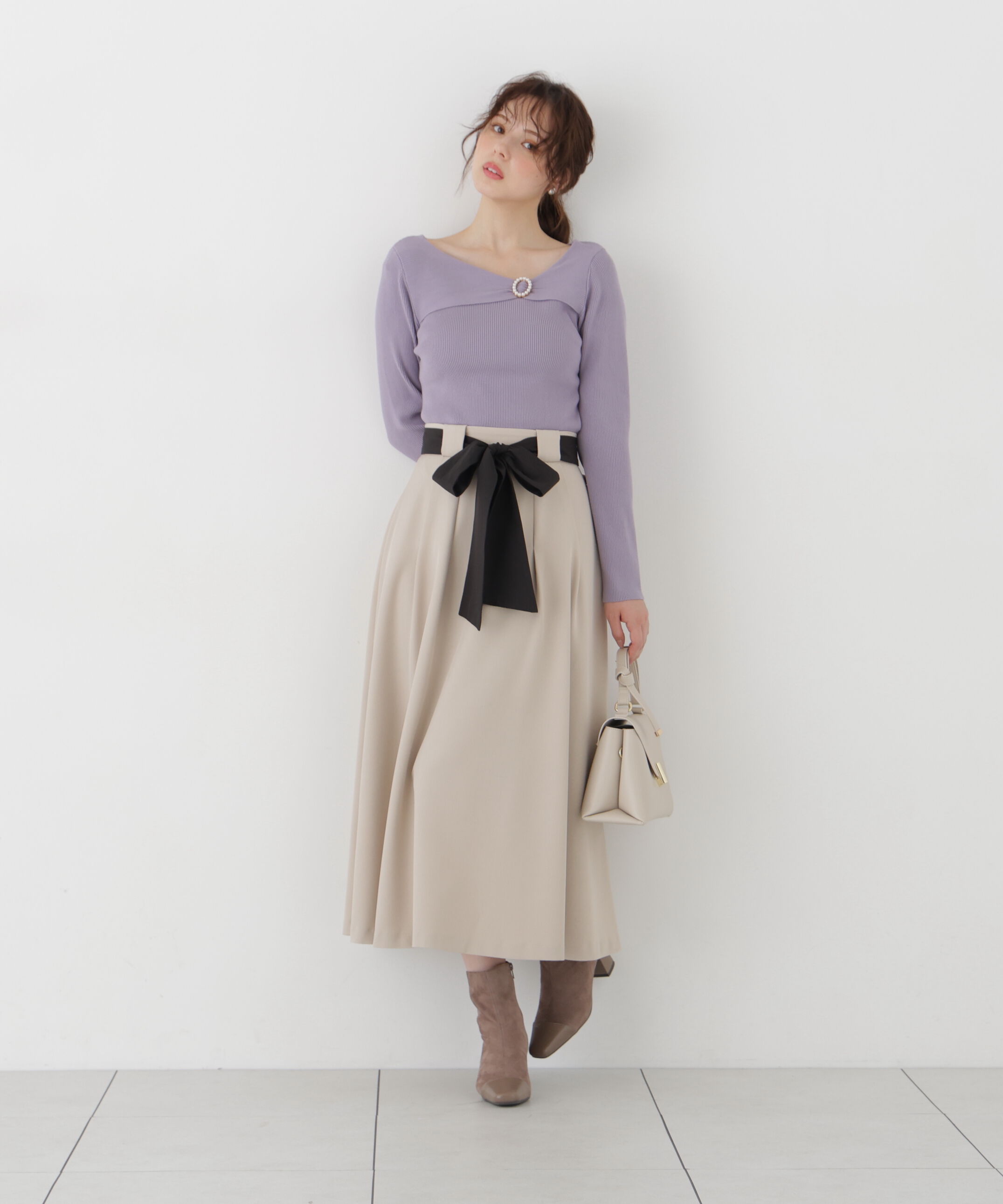 PROPORTION BODY DRESSING「アシメリブニット」|ニット・セーター|