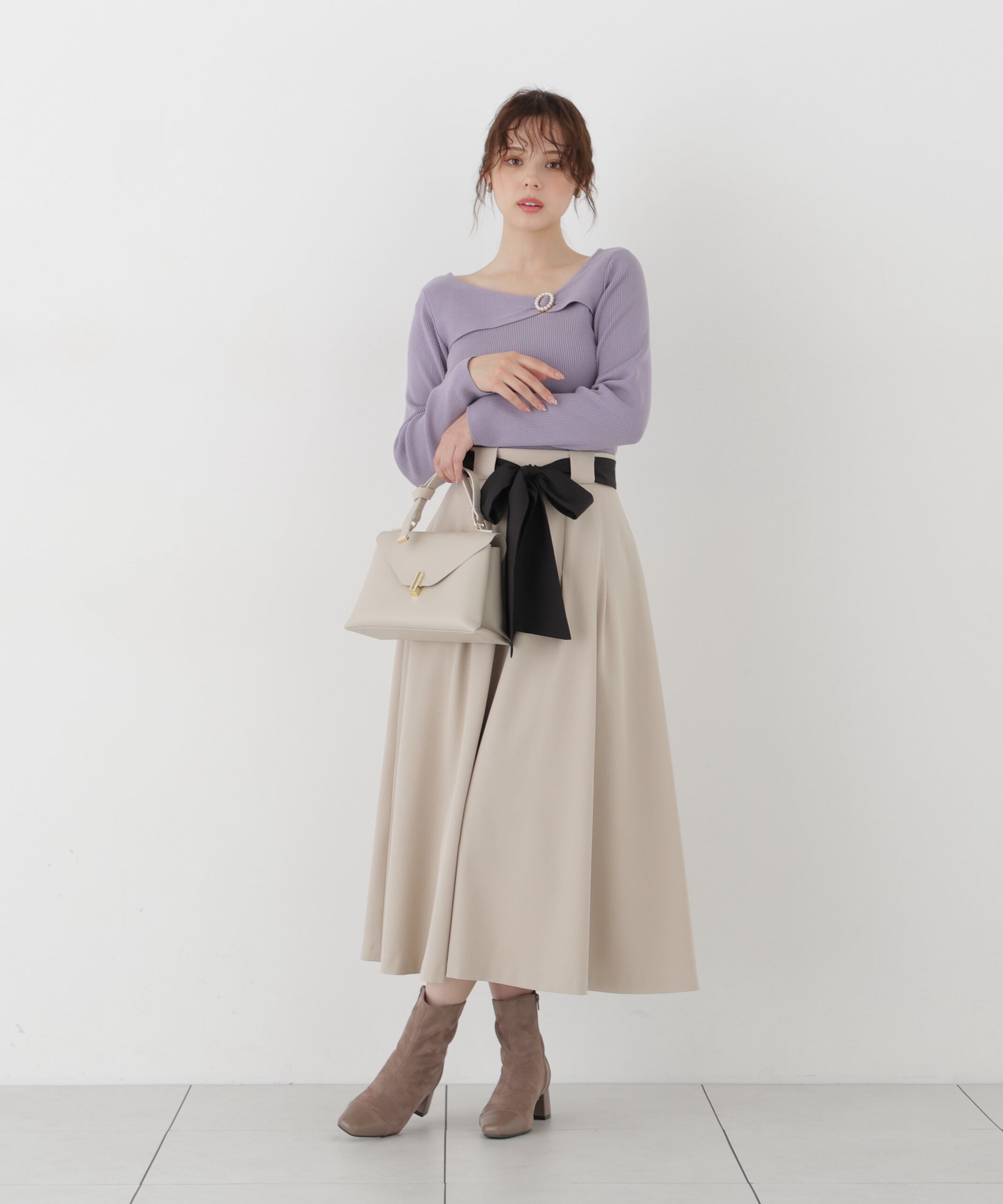 PROPORTION BODY DRESSING「アシメリブニット」|ニット・セーター|