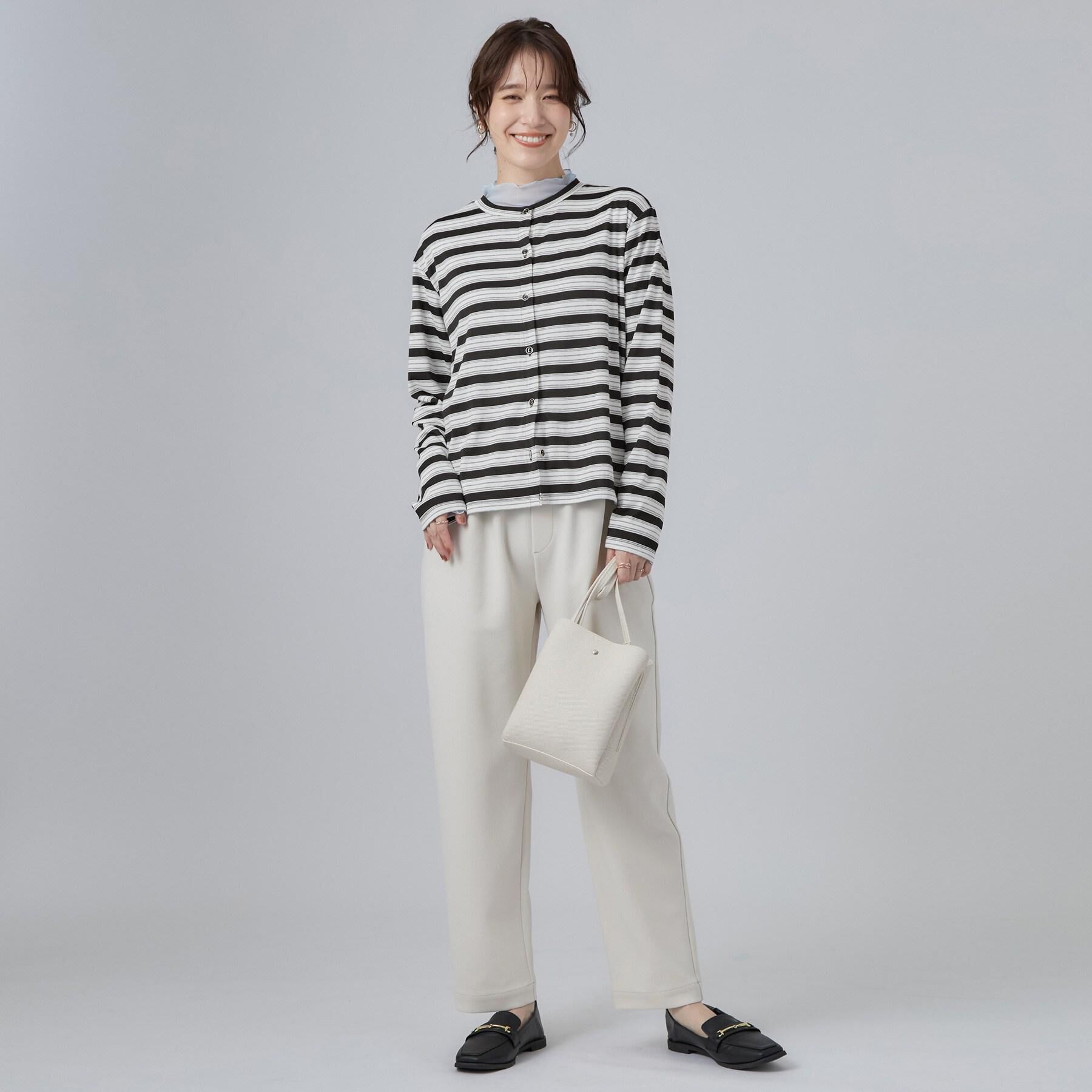 SHOO･LA･RUE「【S-LL/洗濯機可】コーデにプラスするだけで垢抜ける 柄アソートシアーチュールトップス」|Tシャツ・カットソー|