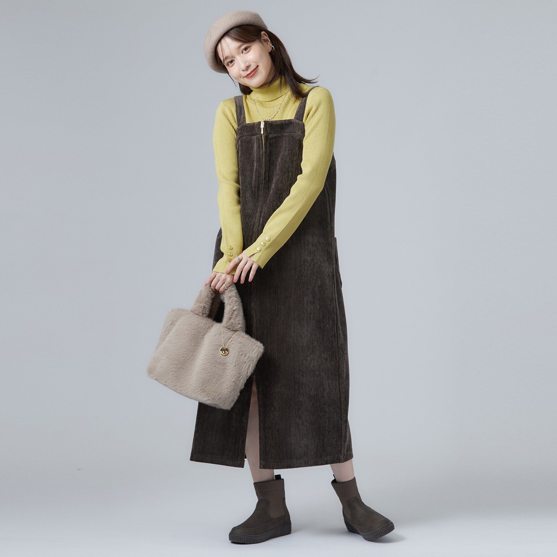 SHOO･LA･RUE「フェイクファーランチトートバッグ」|トートバッグ|