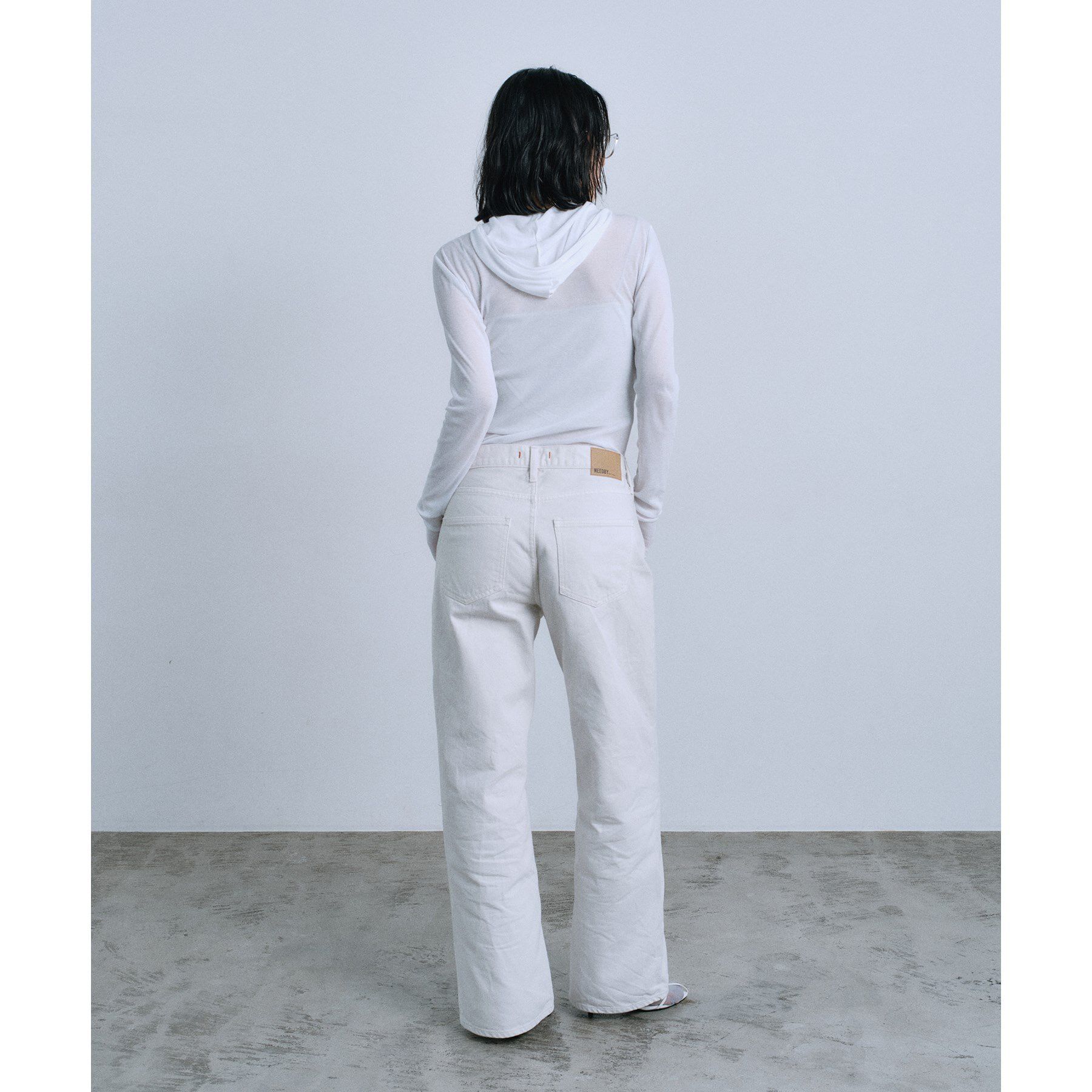 CODE A「【Re】sheer hoodie tee」|ニット・セーター|