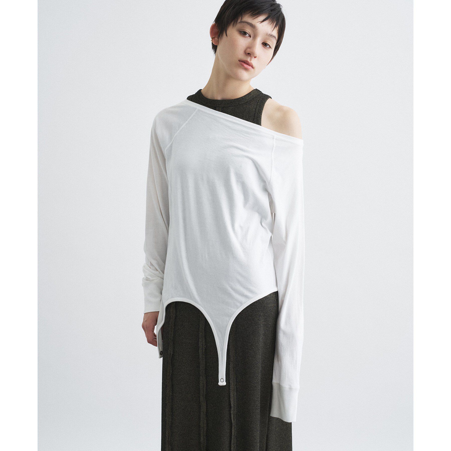 CODE A「【Re】easy flip tee」|Tシャツ・カットソー|ホワイト(001)