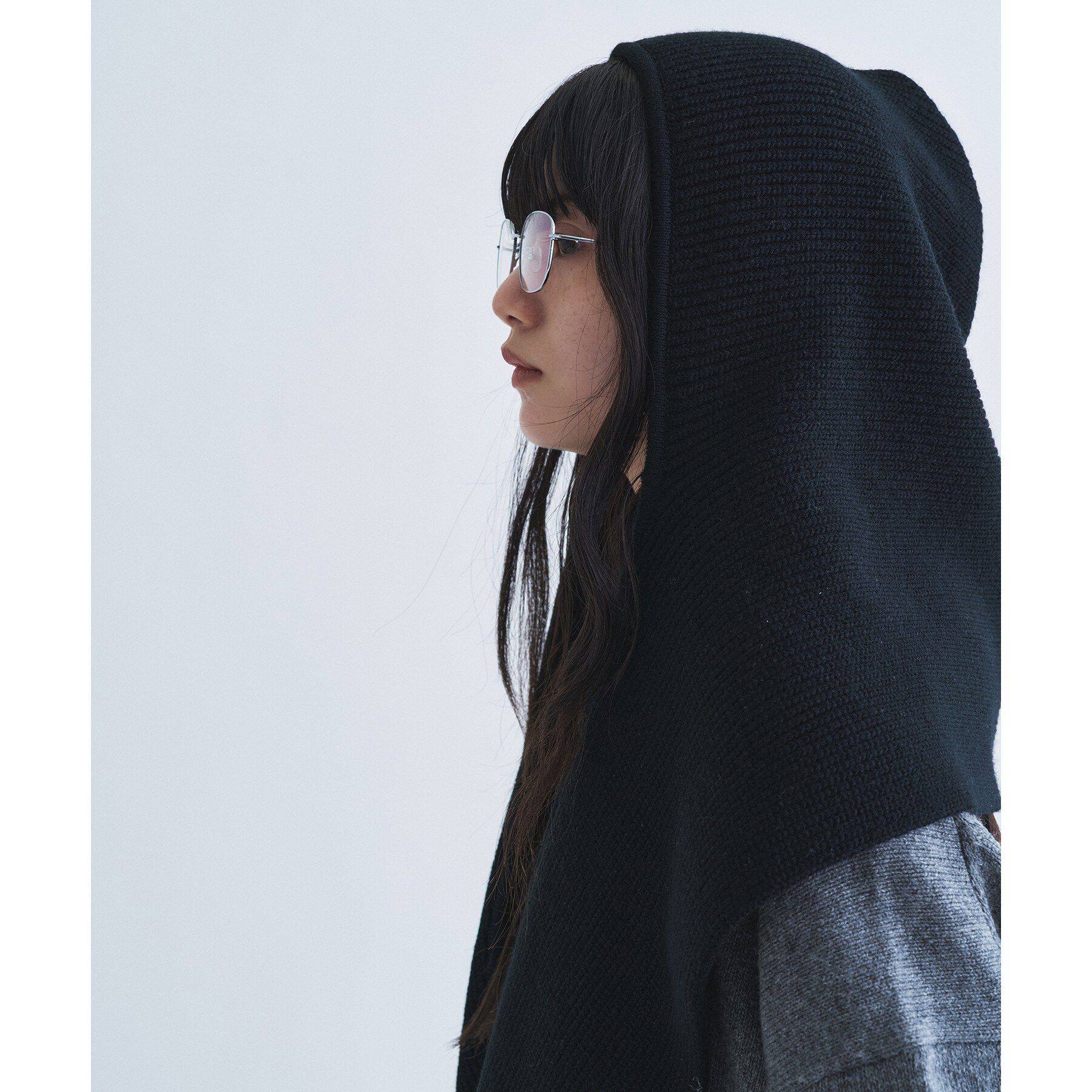 CODE A「piedi nudi｜RIB KNIT BALACLAVA」|ニット帽|