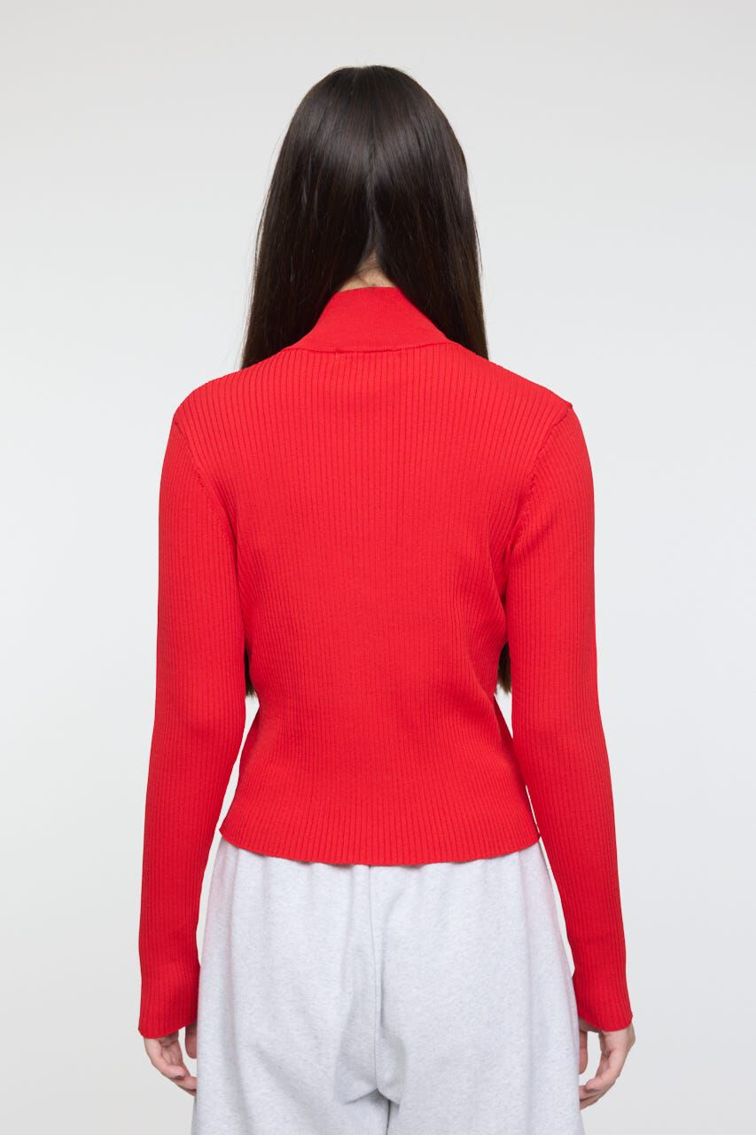 MOUSSY「BI COLOR MIDDLE NECKトップス」|ニット・セーター|