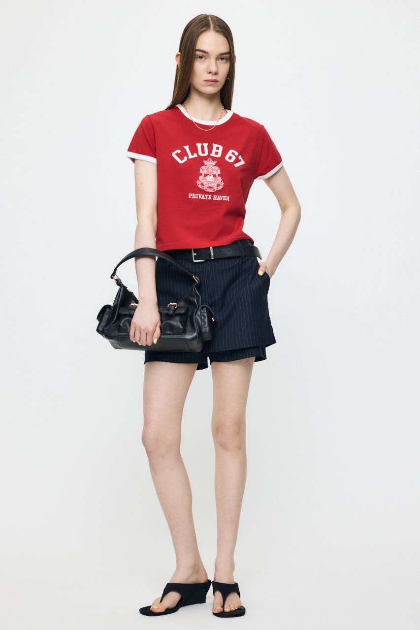 MOUSSY「CLUB 67 RINGER TEE」|Tシャツ・カットソー|