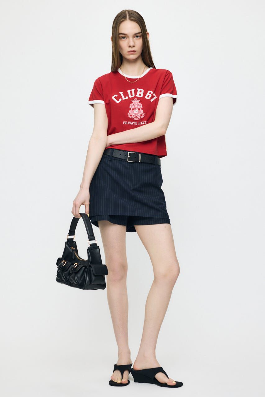 MOUSSY「CLUB 67 RINGER TEE」|Tシャツ・カットソー|