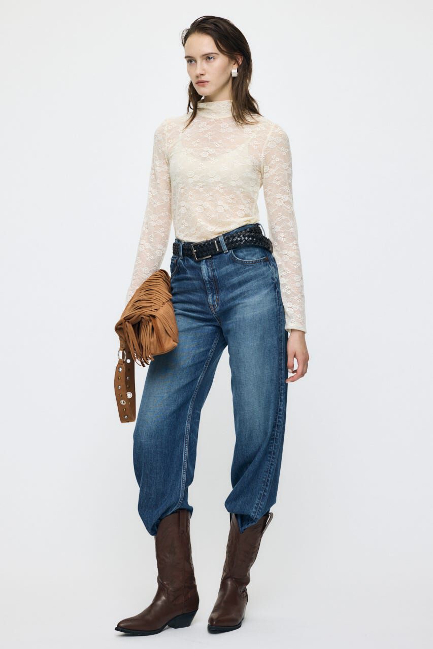 MOUSSY「ES LACE HI NECK トップス」|Tシャツ・カットソー|