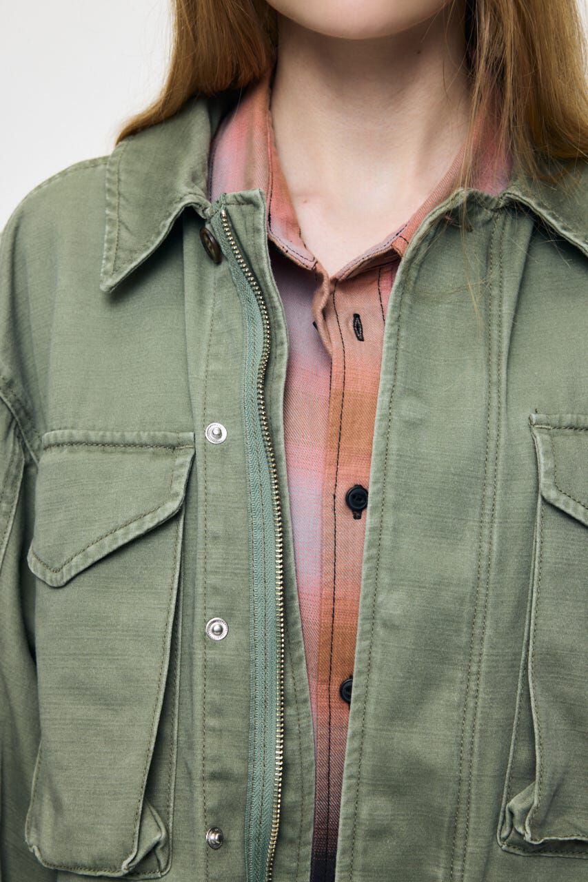 MOUSSY「BACKSATIN BDU ジャケット」|ブルゾン・スタジャン|
