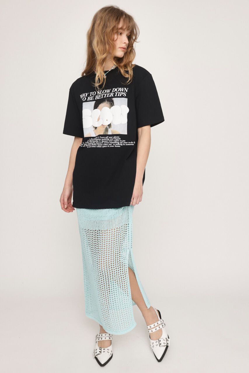 SLY「CROCHET I LINE ロングスカート」|スカート|