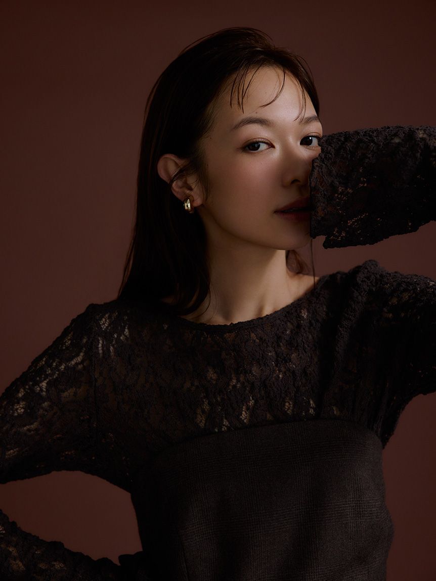 Mila Owen「ベルスリーブボートネックレーストップス」|Tシャツ・カットソー|