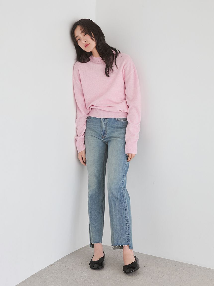 Mila Owen「wool100％クルーネックベーシックニットトップス」|ニット・セーター|