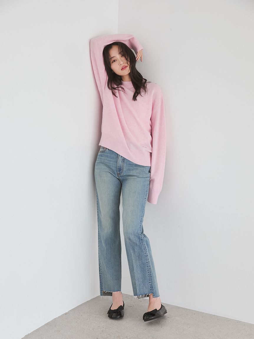 Mila Owen「wool100％クルーネックベーシックニットトップス」|ニット・セーター|