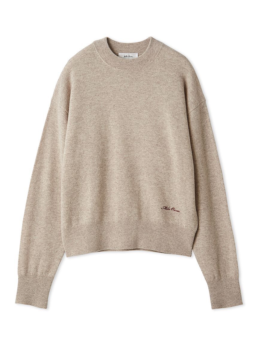 Mila Owen「wool100％クルーネックベーシックニットトップス」|ニット・セーター|BEG