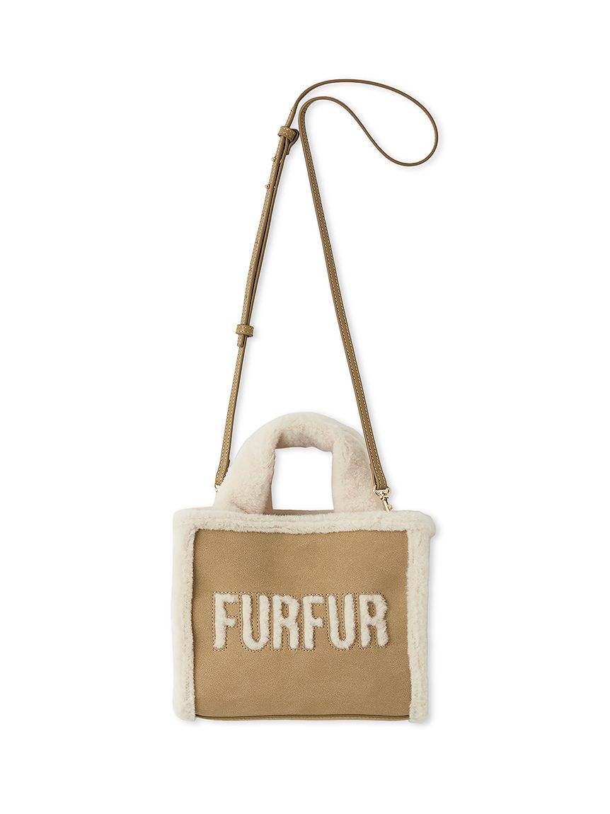 FURFUR「【WEB・一部店舗限定カラー】ムートンロゴトートバッグ」|トートバッグ|