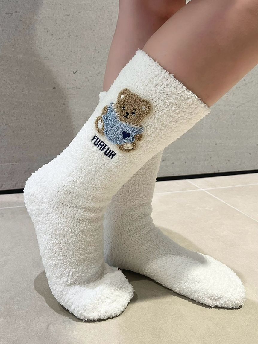 FURFUR「【FURFUR&times;gelato pique】パウダーベアモチーフルームソックス」|その他|