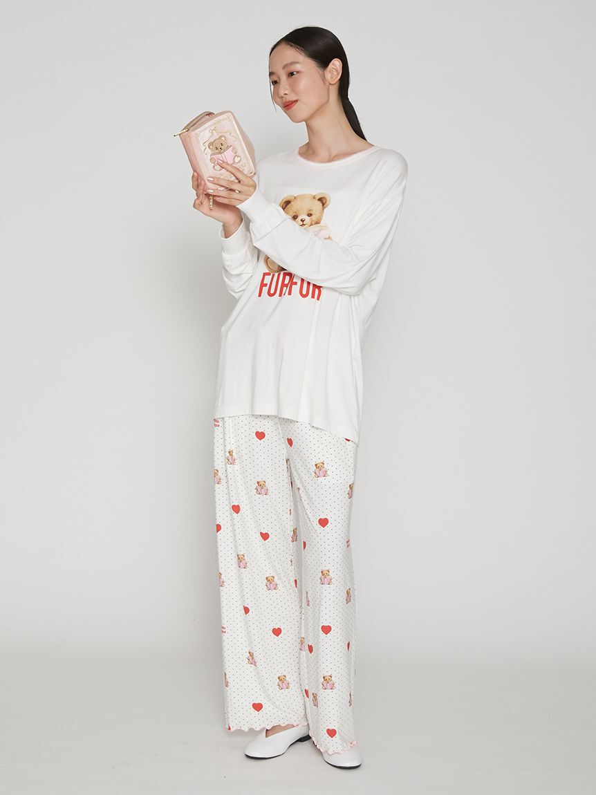 FURFUR「【FURFUR&times;gelato pique】ベアモチーフBOOKポーチ」|ポーチ|
