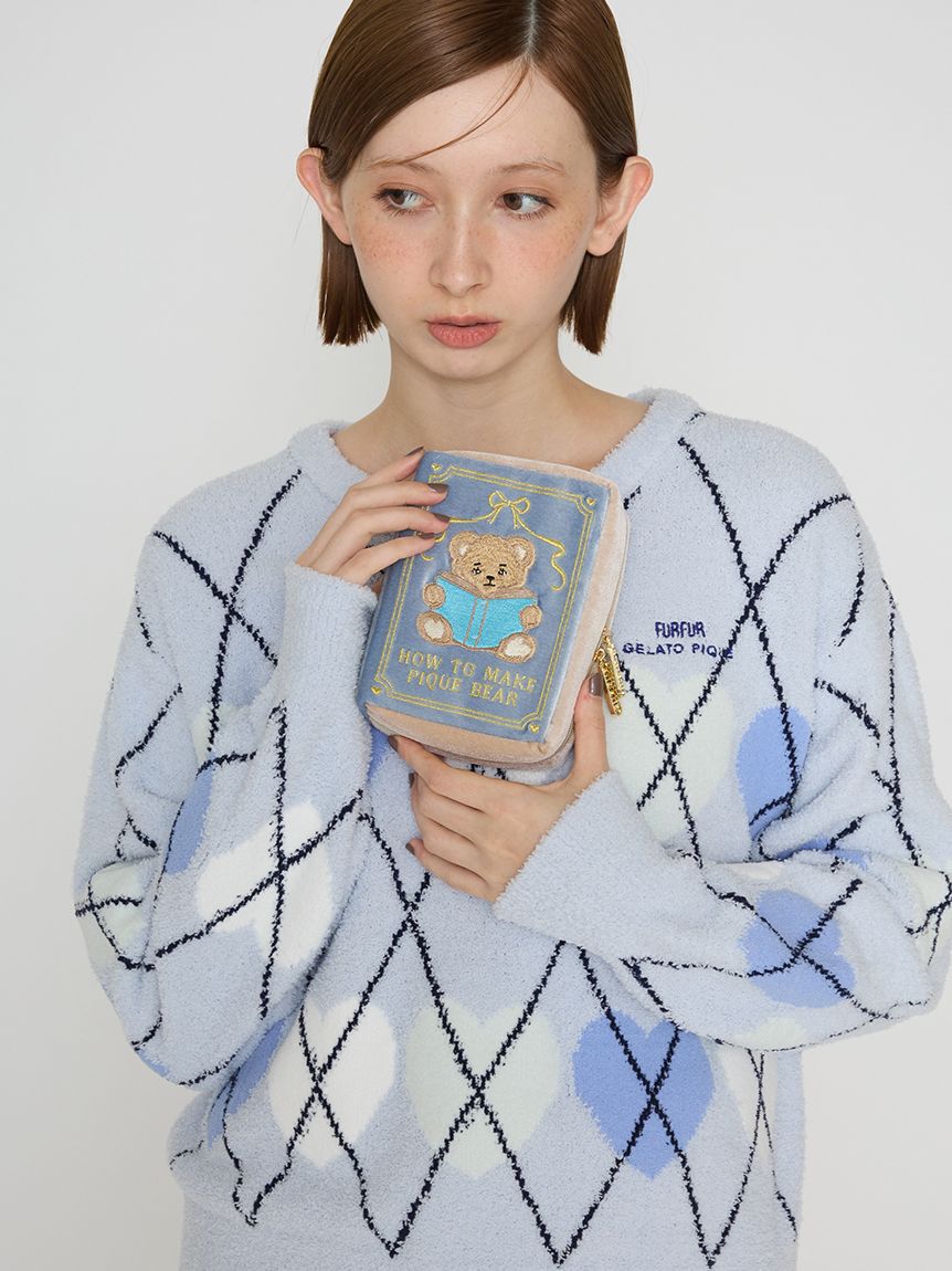 FURFUR「【FURFUR&times;gelato pique】ベアモチーフBOOKポーチ」|ポーチ|
