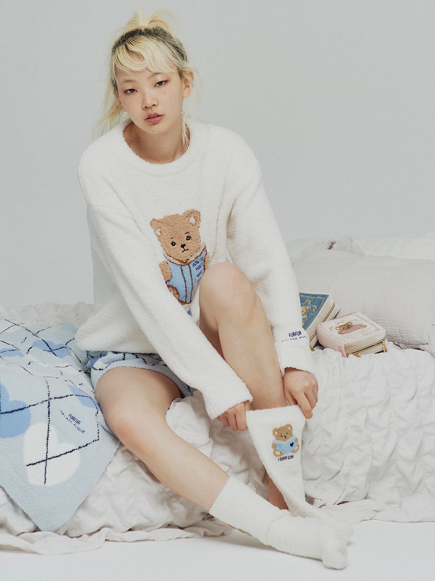 FURFUR「【FURFUR&times;gelato pique】ベアモチーフBOOKポーチ」|ポーチ|