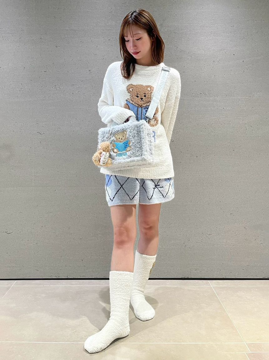 FURFUR「【FURFUR&times;gelato pique】ベビモコハートアーガイルショートパンツ」|ルームウェア|
