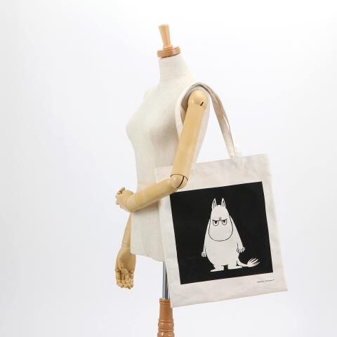 銀座かねまつ「S7MOOMIN-1OTHIVRBLK 【ムーミンコラボ】エコトートバッグ」|トートバッグ|
