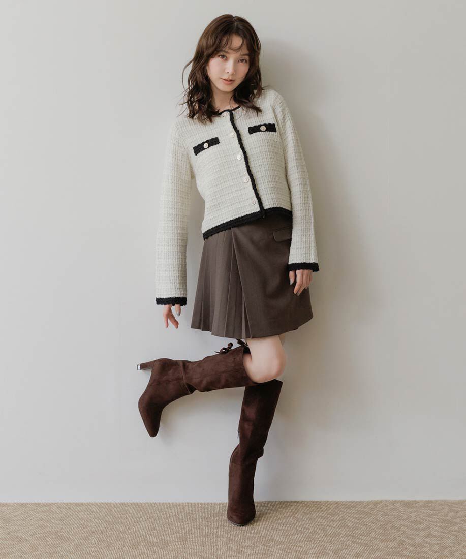  「【Classical Ribbon Collection】2WAY バックリボンデザインロングブーツ」|ロングブーツ|