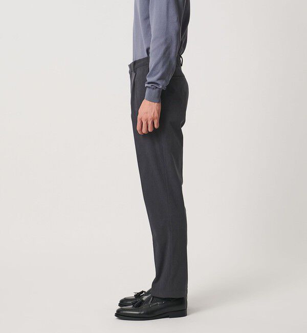 UNITED ARROWS「ライト コーデュロイ １プリーツ テーパード パンツ UA COZY ウォッシャブル ヨコストレッチ」|スラックス|