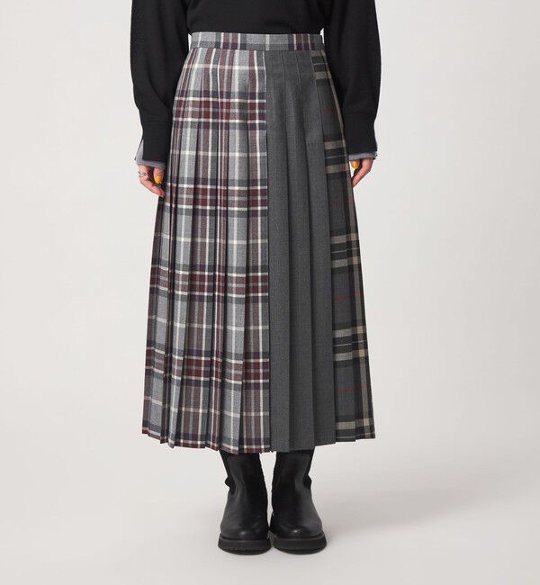 UNITED ARROWS green label relaxing「【別注】＜O'NEIL of DUBLIN＞Patch81 プリーツスカート」|フレア|