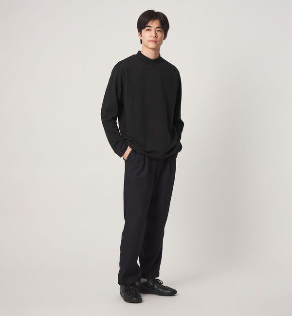 UNITED ARROWS green label relaxing「【WEB限定】JUST fit ウォームブレンド モックネック 長袖 カットソー -吸湿発熱-」|Tシャツ・カットソー|