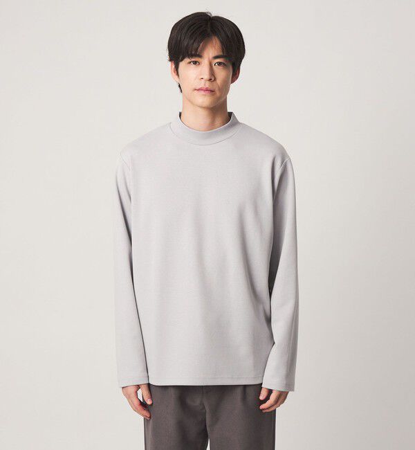 UNITED ARROWS green label relaxing「【WEB限定】JUST fit ウォームブレンド モックネック 長袖 カットソー -吸湿発熱-」|Tシャツ・カットソー|