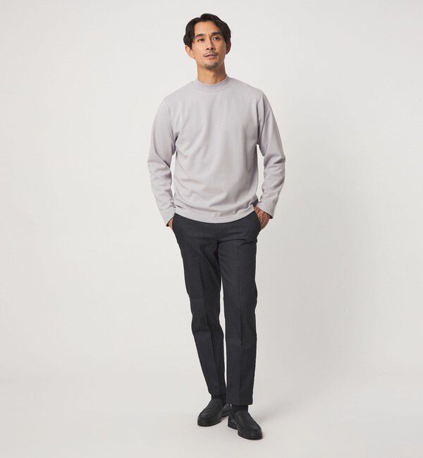 UNITED ARROWS green label relaxing「【WEB限定】JUST fit ウォームブレンド モックネック 長袖 カットソー -吸湿発熱-」|Tシャツ・カットソー|