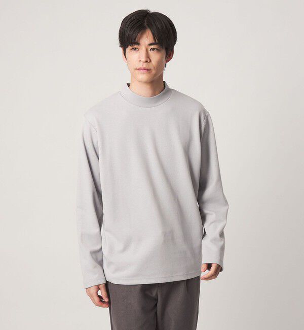 UNITED ARROWS green label relaxing「【WEB限定】JUST fit ウォームブレンド モックネック 長袖 カットソー -吸湿発熱-」|Tシャツ・カットソー|