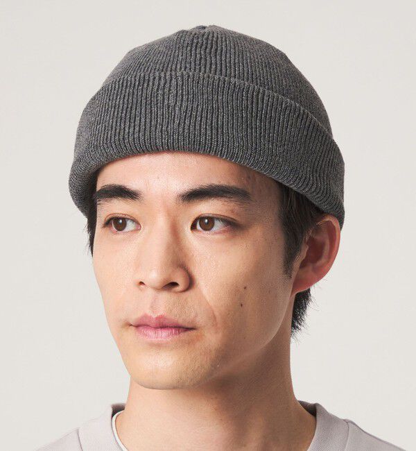 UNITED ARROWS green label relaxing「GLR ロー ニット キャップ」|ニット帽|MD.GRAY