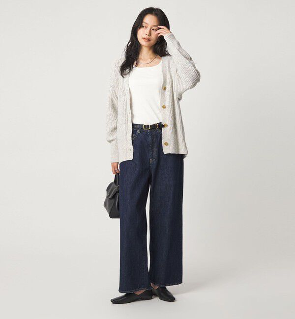 UNITED ARROWS green label relaxing「テープ モール Vネック ニット カーディガン」|カーディガン|