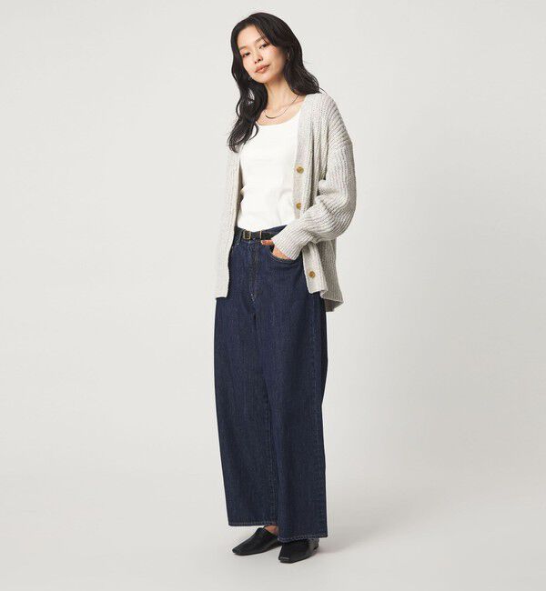 UNITED ARROWS green label relaxing「テープ モール Vネック ニット カーディガン」|カーディガン|