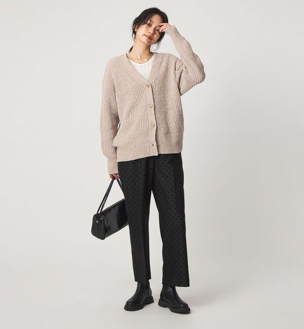 UNITED ARROWS green label relaxing「テープ モール Vネック ニット カーディガン」|カーディガン|