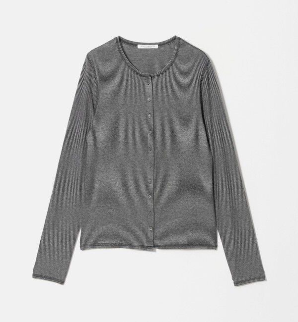 BEAUTY&YOUTH UNITED ARROWS「毛セルロースブレンド クルーネック カーディガン/ボーダー」|カーディガン|