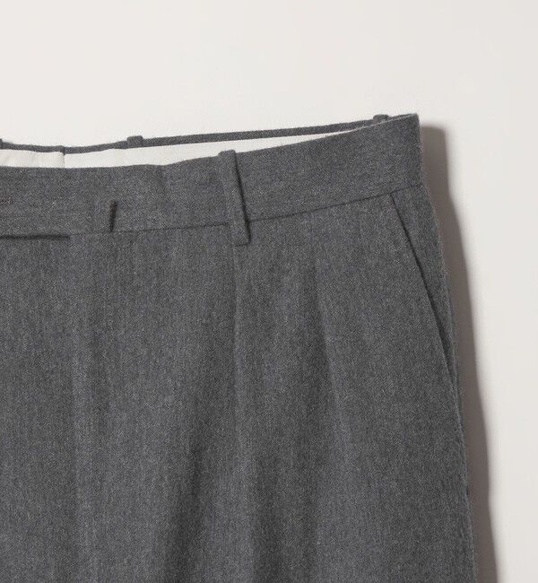STEVEN ALAN「＜Steven Alan＞ ブラッシュド フランネル インツープリーツ ドレス トラウザーズ II」|スラックス|