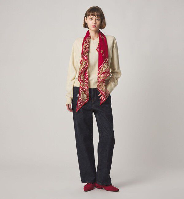 STEVEN ALAN「＜Steven Alan＞カシミヤ Vネック ニット」|ニット・セーター|