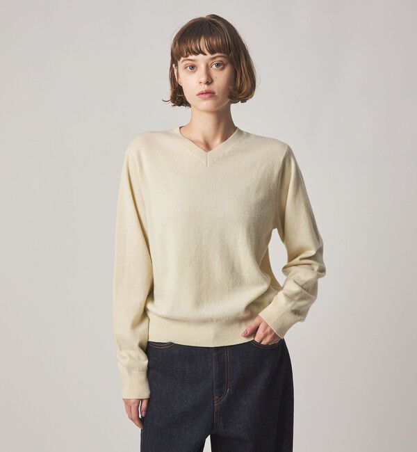 STEVEN ALAN「＜Steven Alan＞カシミヤ Vネック ニット」|ニット・セーター|