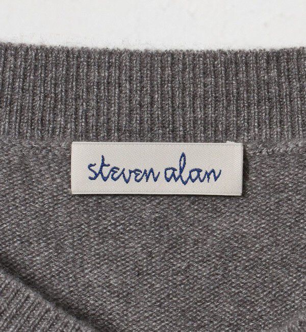 STEVEN ALAN「＜Steven Alan＞カシミヤ Vネック ニット」|ニット・セーター|