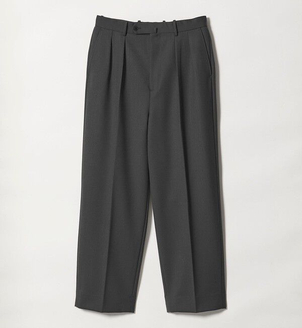 STEVEN ALAN「＜Steven Alan＞ ヴィンテージツイル インツープリーツ ドレス トラウザーズ II」|スラックス|DK.GRAY
