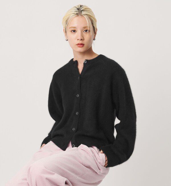 BEAUTY&YOUTH UNITED ARROWS「フォックスカシミヤブレンド クルーネックカーディガン」|カーディガン|