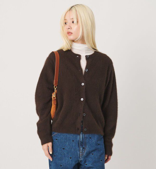 BEAUTY&YOUTH UNITED ARROWS「フォックスカシミヤブレンド クルーネックカーディガン」|カーディガン|DK.BROWN