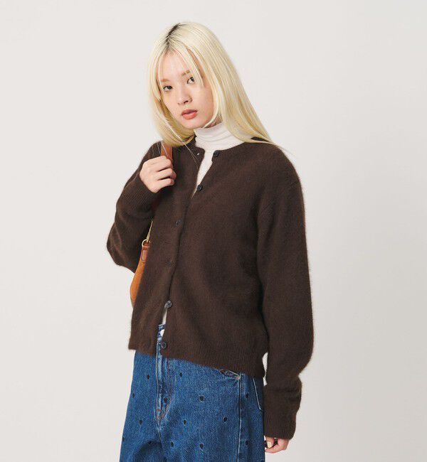 BEAUTY&YOUTH UNITED ARROWS「フォックスカシミヤブレンド クルーネックカーディガン」|カーディガン|