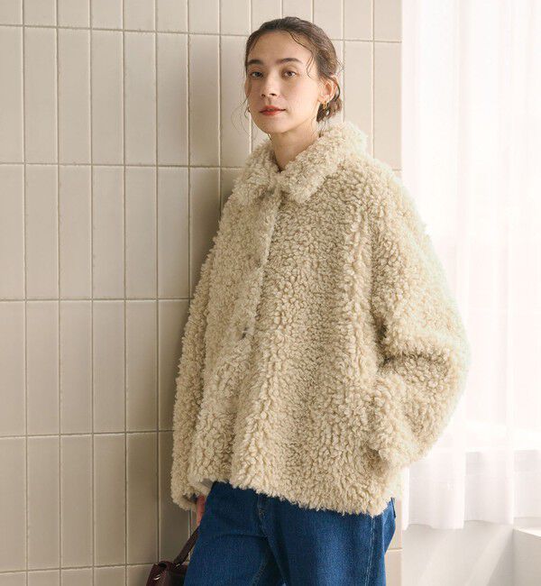 BEAUTY&YOUTH UNITED ARROWS「カーリー フェイクファー ジャケット」|その他|