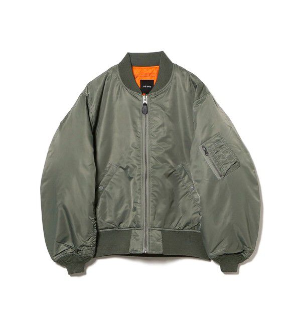BEAMS「リラックスフィット THERMOLITE(R) MA-1 （撥水）」|ブルゾン・スタジャン|