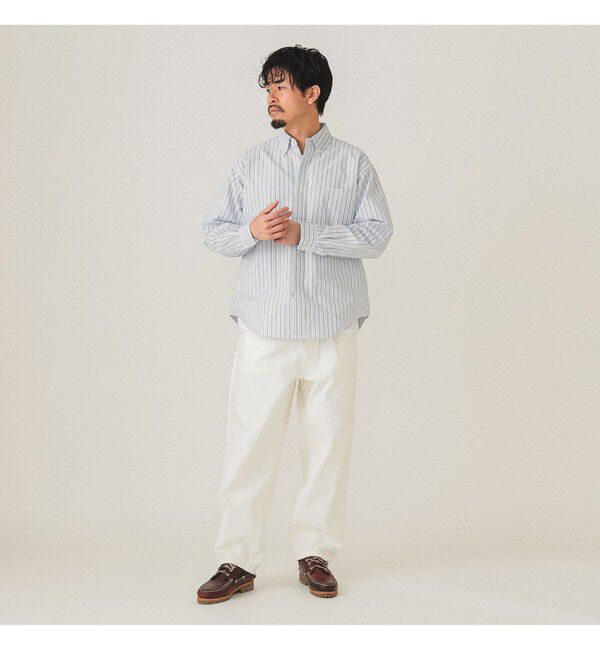 BEAMS「ワイド テーパード デニム」|デニム|